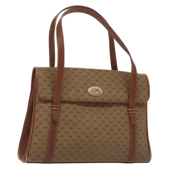GUCCI Micro GG Supreme Hand Bag Pvc Beige Gold 000 46 000 46 - Picture 1 of 16